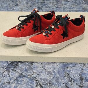 *LIMITED EDITION* SANRIO HELLO KITTY Converse Red and Black Sneakers